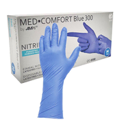 shumee Nitrilne rokavice M modre Ampri Blue 300 100 kosov
