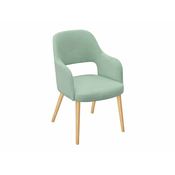 Stol Sparks 198 (Magic Velvet 2227 Bukev) Bukev, 86x56x49cm, Blago, Les, Naslonjala za roke