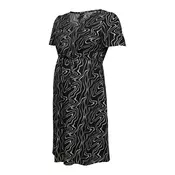 Vero Moda Maternity Obleka VMMEASY JOY  svetlo siva / črna