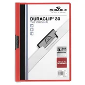 IZDRŽLJIVA Duraclip A/4 mapica s kopčom, do 30 listova, crvena 220003
