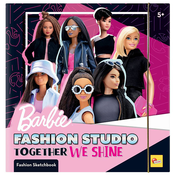 Barbie Sketch Book TOGETHER WE SHINE FASHION STUDIO Lisciani 12808