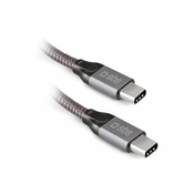 SBS - Kabel Thunderbolt 3 (USB-C) Kabel s PowerDelivery 240 W (1 m), siv