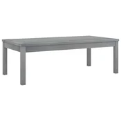 Vidaxl Klubska mizica 100x50x33 cm siv trden akacijev les