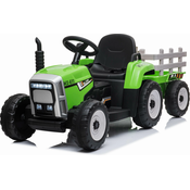 Traktor na akumulator s prikolico Blow zelen