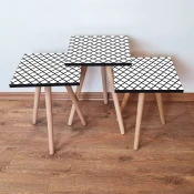Hanah Home Set klub stocica 3Shp160, 3 komada, Šarena