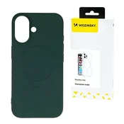 slomart Ovitek Wozinsky Liquid Silicone Case MagSafe za Samsung Galaxy S24 FE - zelen