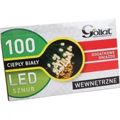 shumee Lučke za božično drevo 100 LED toplo bela, 5 m, z dodatno vtičnico, za notranjo uporabo, IP20
