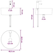 vidaXL vidaXL Umivalnik s pritrditev na steno Star les 49,5 x 44,5 x 65 cm, (5000245874)