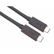 PremiumCord USB4 40Gbps 8K@60Hz Thunderbolt 3 certificiran kabel USB-IF 0,8 m