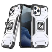 Ovitek Wozinsky Ring Armor za iPhone 14 Pro Max, srebrni