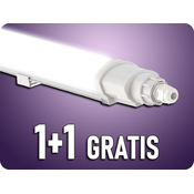 V-TAC LED vodotesna svetilka 36W, 3900lm, IP65, 120cm, povezljiva, 1+1 gratis! Farba svetla: Dnevna bela