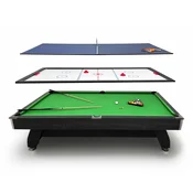 THUNDER Biljardna miza večnamenska igralna miza – biljard, air hockey, namizni tenis THUNDER BLACK 8FT, (5000093388)