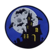 shumee Našitek Strašljiva hiša - Samolepilna podlaga - Vezeni našitek/značka/emblem