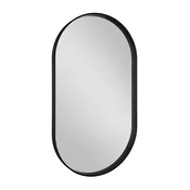 AVONA ovalno ogledalo v okvirju 40x70cm, črna mat - 40x70x4 cm - Sapho - AVONA - 24 - Aluminij - Ovalni/elipsasti - 400 - 700 - Framed mirrors - 14