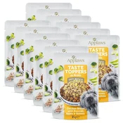 Kapsula Applaws Dog Taste Toppers in Broth piščančje prsi, brokoli, jabolko, kvinoja 12 x 85 g