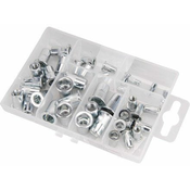 Fortum Zakovice (4770681) rivet nuts, set of 40, M3-M8, galvanized steel, steel