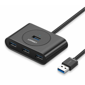 UGREEN USB 3.0 HUB 4IN1 0,5M (BLACK)