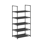 Songmics Čevljalnik 5 polic 45x28x89 cm črne barve