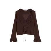 Bershka Bluza čokolada