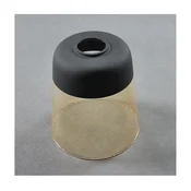 Zamensko staklo za luster AMBER E27, precnik 15,5 cm, crno/dimljeno bež