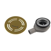 FLEXIA odtok za tuš kabino O 90 mm, DN40, zlata mat barva - Zlata mat barva - Polysan - 24 - Plastika - 90 - 14