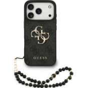 Ovitek Guess 4G Strap 4G Classic Logo ovitek za iPhone 17 Pro črn (GUHCP17LP4GMGSK)