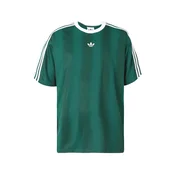 adidas Majica adicolor Jacquard KD5834 Zelena Loose Fit