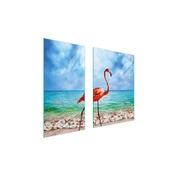 shumee ZAŠČITNA STEKLENA PLOŠČA 75x52 FLAMINGO