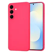 Silikonski ovitek Techsuit SoftFlex za Samsung Galaxy S25 FE - hot pink
