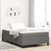 vidaXL vidaXL Box Spring Postelja Svetlo Siva Majhna Dvojna Korduroj Tkanina, (22051615)