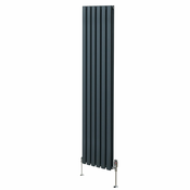 MONSTER Ovalni radiator in ventili - 1800 mm x 360 mm - antracitno siva, (21569759)