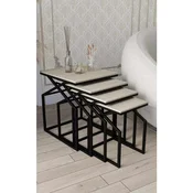 Hanah Home Uygar set stolica (umetnuti), crna (4 kom)