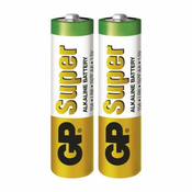 Baterija GP SUPER alkalna LR6 AA 2 folija, 2 ks
