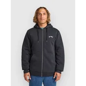 Billabong Arch Sherpa Zip moški pulover s kapuco black