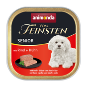 Gurmansko pakiranje Animonda vom Feinsten 24 x 150 g - Senior: govedina i piletina