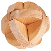 Logicka drvena 3D slagalica Fridolin - Lopta s tri diska