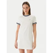 Calvin Klein Jeans Obleka  črna / bela