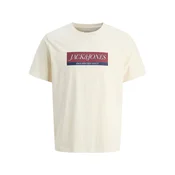 JACK & JONES Majica JORINWOOD mornarska/temno rdeča/bela