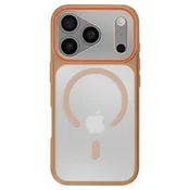 AVIZAR MagSafe ovitek za iPhone 17 Pro, dvomaterialna zaščita, trda hrbtna stran, Rjava, (5000189847)