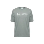 COLUMBIA Funkcionalna majica svetlo zelena / bela