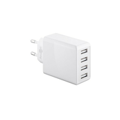 Four-channel USB power adapter (total 6000 mA, 30W)