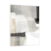 Canvas Slika na platnu Monohromne forme, 45x60 cm, Sa ramom, Bela