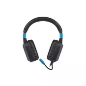 Igralske slušalke Fury Raptor z mikrofonom, črne/modre