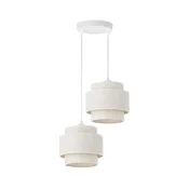 Luster na sajli BOHO 2xE27/60W/230V bela