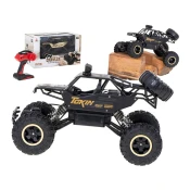 WOWO 4WD RC Rock Crawler - RC Rock Crawler 1:12 4WD Metal - Črn avto na daljinsko upravljanje