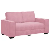 Vidaxl Dvosed roza 160x78x84 cm žamet