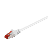 S/FTP CAT6 0.15m bela LSZH