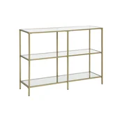 Songmics Konsolna miza 100x30x73 cm zlata