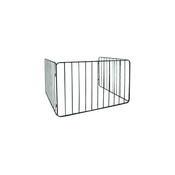 Zaštitna ograda za kamin 74x280 cm crna