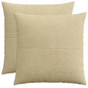 vidaXL Prevleka za blazino 2 pcs ALMELO Siva zelena 70 x 70 cm